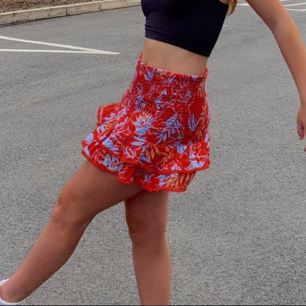 Red skirt